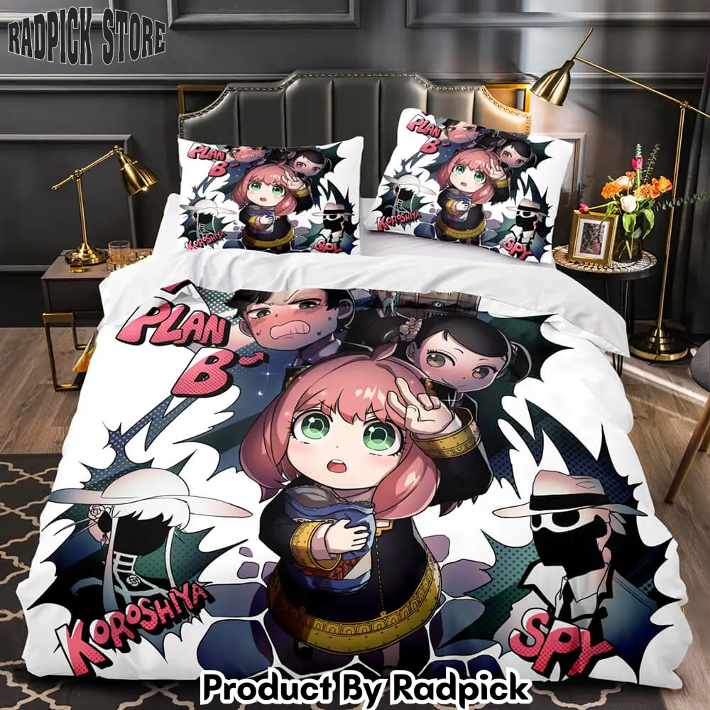 Spy x family bedding set quilt duvet cover bed sheet sets for kids present  rp0428079